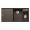 Blanco AXIA III 6 S 1.5 Bowl Inset Silgranit Kitchen Sink With Remote Control InFino Drain System - Coffee - 523482