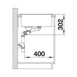 Blanco AXIA III 6 S 1.5 Bowl Inset Silgranit Kitchen Sink With Remote Control InFino Drain System - Coffee - 523482 -Kitchen Sale Shop blanco axia 523482 dimensions 1