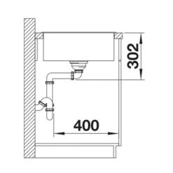 Blanco AXIA III XL 6 S 1 Bowl Inset Silgranit Reversible Kitchen Sink With Remote Control InFino Drain System - Rock Grey - 523511 -Kitchen Sale Shop blanco axia 523511 dimensions 1
