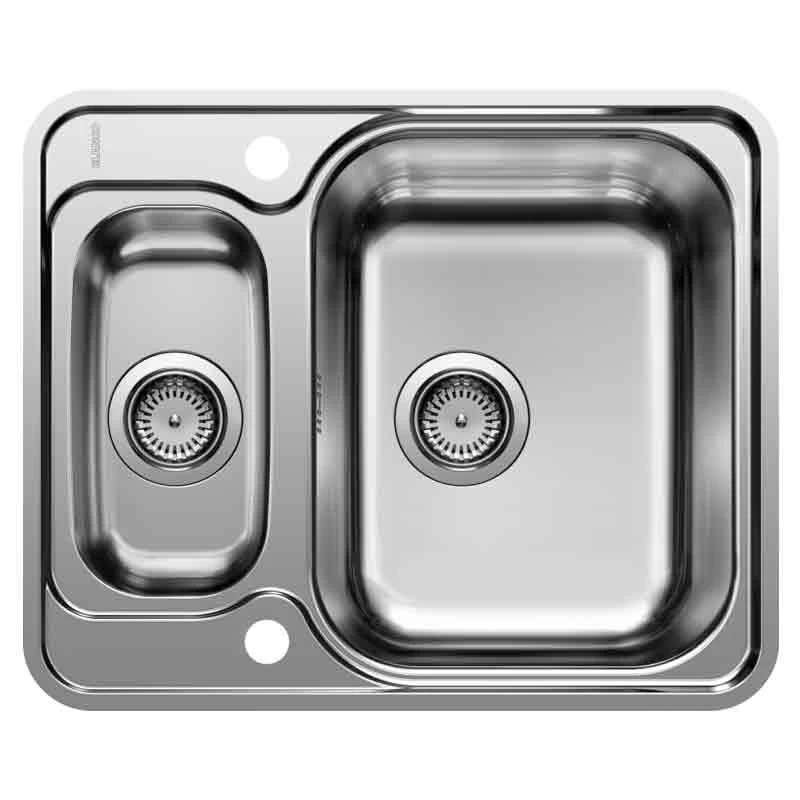 Blanco LANTOS 6-IF 1.5 Bowl Inset Stainless Steel Reversible Kitchen Sink - Brushed Finish - 450905 4 Blanco LANTOS 6-IF 1.5 Bowl Inset Stainless Steel Reversible Kitchen Sink - Brushed Finish - 450905 - Image 2