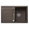 Blanco METRA 45 S 1 Bowl Inset Silgranit Reversible Kitchen Sink With Drain Remote Control - Coffee - 515038 -Kitchen Sale Shop blanco metra 515038