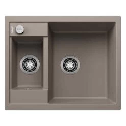 Blanco METRA 6 1.5 Bowl Inset Silgranit Reversible Kitchen Sink With Drain Remote Control - Tartufo - 517351