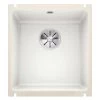 Blanco SUBLINE 375-U 1 Bowl Undermount Ceramic Kitchen Sink With Manual InFino Waste - Crystal White - 523726