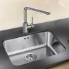 Blanco SUPRA 500-U 1 Bowl Undermount Stainless Steel Kitchen Sink - Brushed Finish - 452615 2 Blanco SUPRA 500-U 1 Bowl Undermount Stainless Steel Kitchen Sink - Brushed Finish - 452615 -Kitchen Sale Shop blanco supra 452615 1
