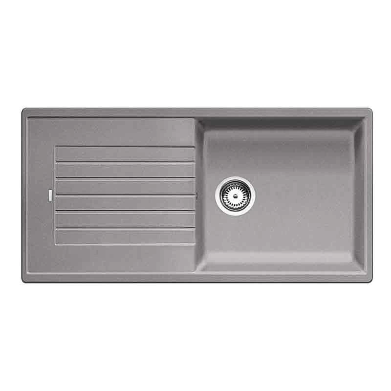 Blanco ZIA XL 6 S 1 Bowl Inset Silgranit Reversible Kitchen Sink - Alumetallic - 517569 3 Blanco ZIA XL 6 S 1 Bowl Inset Silgranit Reversible Kitchen Sink - Alumetallic - 517569