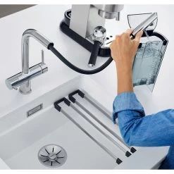 Blanco FONTAS-S II Filter Kitchen Mixer Tap With Pull-Out Hose - HP Chrome - 525198 -Kitchen Sale Shop blanco 525198 lifestyle3