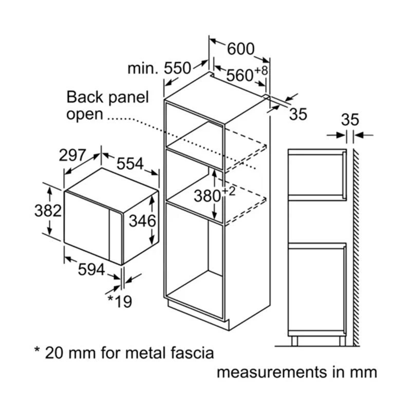Bosch Series 4 BEL523MS0B Built-In Microwave Oven - Stainless Steel 10 Bosch Series 4 BEL523MS0B Built-In Microwave Oven - Stainless Steel - Image 8