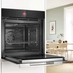 Bosch HBG7741B1B Series 8 Built In Oven With Home Connect - Black -Kitchen Sale Shop bosch hbg7741b1b series 8 built in oven door open 1