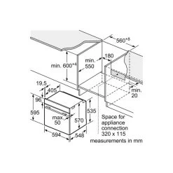 Bosch HBS534BB0B Series 4 Built-In Single Electric Oven - Black -Kitchen Sale Shop bosch hbs534bb0b 5