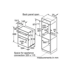 Bosch Series 4 MBS533BW0B Built-In Double Electric Oven - White -Kitchen Sale Shop bosch mbs533bw0b 5