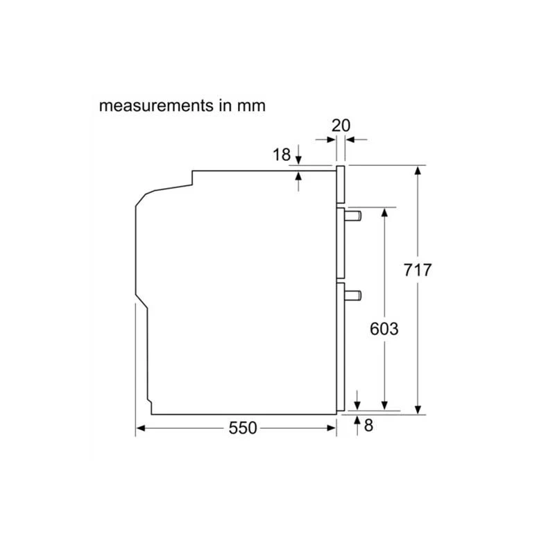 Bosch Series 4 NBS533BS0B Built-Under Double Electric Oven - Stainless Steel 11 Bosch Series 4 NBS533BS0B Built-Under Double Electric Oven - Stainless Steel - Image 9