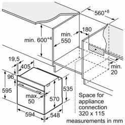 Bosch Series 4 HBS534BS0B Built-In Single Electric Oven - St/Steel 17 Bosch Series 4 HBS534BS0B Built-In Single Electric Oven - St/Steel -Kitchen Sale Shop bosch series 4 hbs534bs0b 6