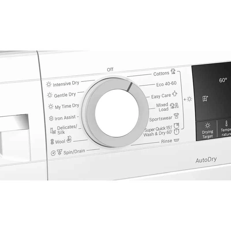 Bosch Series 4 WNA134U8GB Free-Standing 8/5kg 1400rpm Washer Dryer - White 9 Bosch Series 4 WNA134U8GB Free-Standing 8/5kg 1400rpm Washer Dryer - White - Image 7