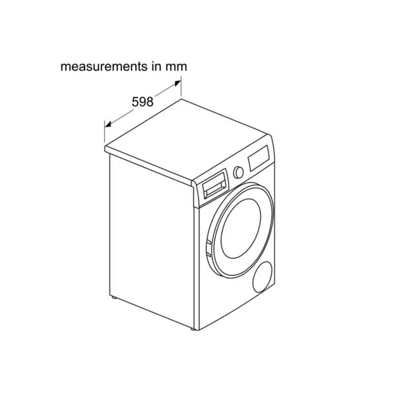 Bosch Series 4 WNA134U8GB Free-Standing 8/5kg 1400rpm Washer Dryer - White 11 Bosch Series 4 WNA134U8GB Free-Standing 8/5kg 1400rpm Washer Dryer - White - Image 9