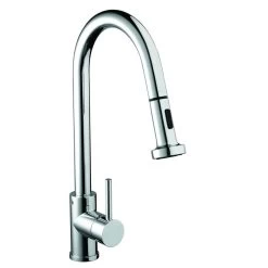 Bristan Apricot Professional Kitchen Mixer With Pull Out Spray, Chrome - APR PULLSNK C