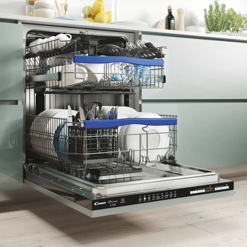 Candy Brava CDIN 2D620PB-80E Fully-Integrated 16 Place Dishwasher - White 5 Candy Brava CDIN 2D620PB-80E Fully-Integrated 16 Place Dishwasher - White - Image 3