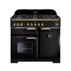 Rangemaster Classic Deluxe 100 Dual Fuel Black Brass - CDL100DFFBL/B