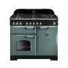 Rangemaster Classic Deluxe 100 Dual Fuel Mineral Green - GB - CDL100DFFMG/C -Kitchen Sale Shop c d cdl100dffmgc