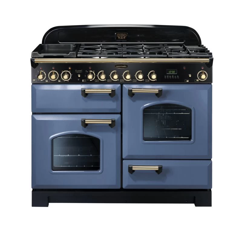 Rangemaster Classic Deluxe 110 Dual Fuel Stone Blue/Brass - CDL110DFFSB/B 3 Rangemaster Classic Deluxe 110 Dual Fuel Stone Blue/Brass - CDL110DFFSB/B