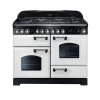 Rangemaster Classic Deluxe 110 Dual Fuel White Chrome - CDL110DFFWH/C 2 Rangemaster Classic Deluxe 110 Dual Fuel White Chrome - CDL110DFFWH/C -Kitchen Sale Shop c d cdl110dffwhc