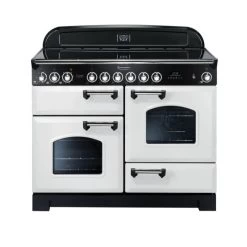 Rangemaster Classic Deluxe 110 Ceramic White Chrome - CDL110ECWH/C
