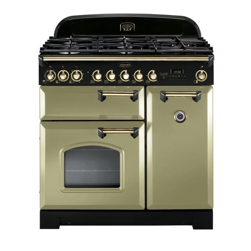 Rangemaster Classic Deluxe 90 Dual Fuel Olive Green Brass - CDL90DFFOG/B 3 Rangemaster Classic Deluxe 90 Dual Fuel Olive Green Brass - CDL90DFFOG/B