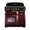 Rangemaster Classic Deluxe 90 Induction Cranberry Brass - CDL90EICY/B