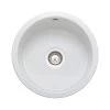 Rangemaster Rustique 445x445 1 Bowl Fire Clay Ceramic Kitchen Sink - White - CRUB385WH/