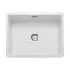 Rangemaster Rustique 598x462 1 Bowl Fire Clay Ceramic Kitchen Sink - White - CRUB5340WH/ -Kitchen Sale Shop c r crub5340wh