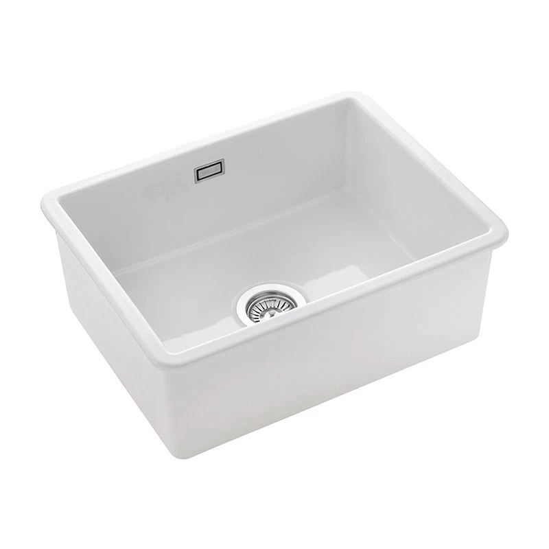 Rangemaster Rustique 598x462 1 Bowl Fire Clay Ceramic Kitchen Sink - White - CRUB5340WH/ 4 Rangemaster Rustique 598x462 1 Bowl Fire Clay Ceramic Kitchen Sink - White - CRUB5340WH/ - Image 2
