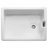 Rangemaster Classic Belfast 1 Bowl Fire Clay Ceramic Kitchen Sink - White - CCBL595WH/
