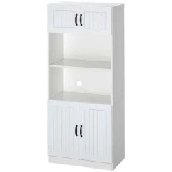 HOMCOM 5-Tier Kitchen Storage Unit With Countertop - White - 835-684V00WT 14 HOMCOM 5-Tier Kitchen Storage Unit With Countertop - White - 835-684V00WT -Kitchen Sale Shop cvsdaa182a9810b6d.jpg