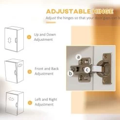 HOMCOM 5-Tier Kitchen Storage Unit With Countertop - White - 835-684V00WT 15 HOMCOM 5-Tier Kitchen Storage Unit With Countertop - White - 835-684V00WT -Kitchen Sale Shop cwgb10182a9810b6d.jpg