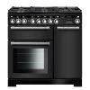 Rangemaster Encore Deluxe 90cm Dual Fuel Range Cooker - Charcoal Black/Chrome - EDL90DFFCB/C 1 Rangemaster Encore Deluxe 90cm Dual Fuel Range Cooker - Charcoal Black/Chrome - EDL90DFFCB/C -Kitchen Sale Shop e d edl90dffcbc