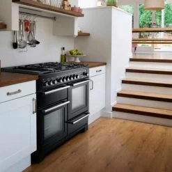 Rangemaster Encore Deluxe 100cm Dual Fuel Range Cooker - Ivory/Chrome - EDL100DFFIV/C -Kitchen Sale Shop e n encore deluxe 100 df 3 1