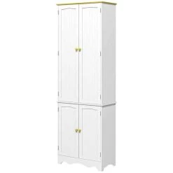 HOMCOM 4-Door Freestanding Kitchen Storage Unit - White - 835-663BN 17 HOMCOM 4-Door Freestanding Kitchen Storage Unit - White - 835-663BN -Kitchen Sale Shop f5bc2418a3b718f00.jpg