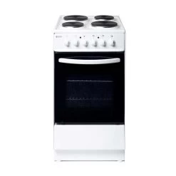 Haden HES50W 50cm 52 Litre Electric Cooker With Solid Plate Hob - White - HES50W