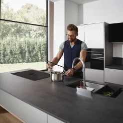 Hansgrohe Aquno Select M81 Single Lever Kitchen Mixer Tap 170 With Pull-Out Spray & Sbox 3 Spray Modes - Chrome - 73831000 -Kitchen Sale Shop h a hansgrohe 73831000 lifestyle1