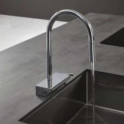 Hansgrohe Aquno Select M81 Single Lever Kitchen Mixer Tap 170 With Pull-Out Spray & Sbox 3 Spray Modes - Chrome - 73831000 -Kitchen Sale Shop h a hansgrohe 73831000 lifestyle3