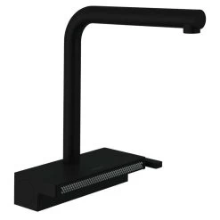 Hansgrohe Aquno Select M81 Single Lever Kitchen Mixer Tap 250 With Pull-Out Spray 2 Spray Modes - Matt Black - 73836670