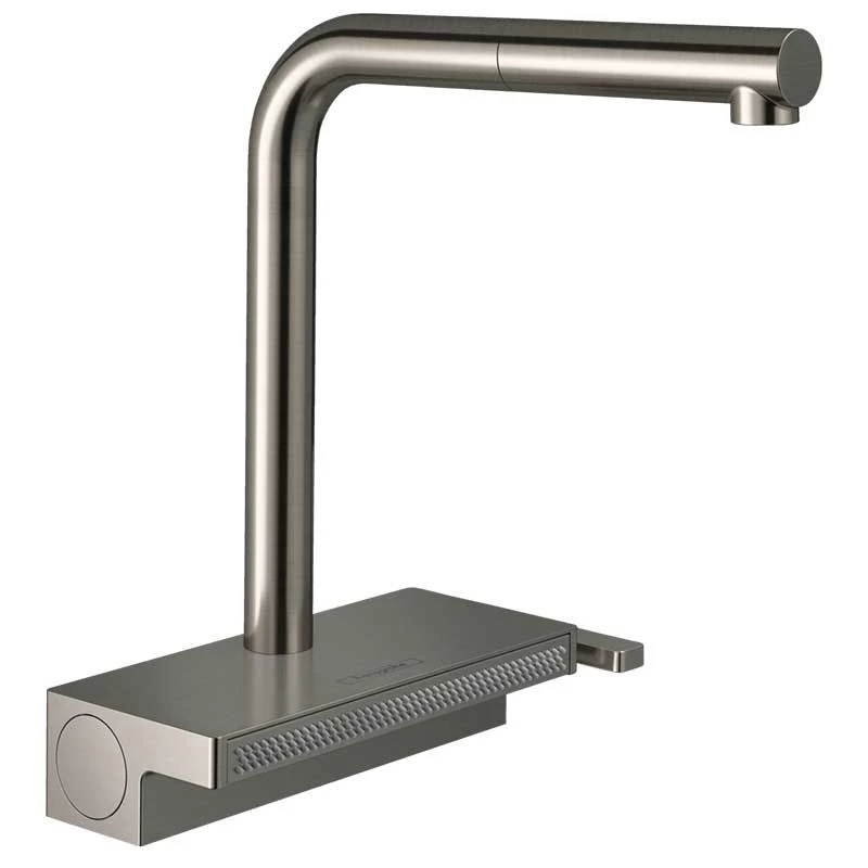 Hansgrohe Aquno Select M81 Single Lever Kitchen Mixer Tap 250 With Pull-Out Spray 2 Spray Modes - Stainless Steel - 73836800 3 Hansgrohe Aquno Select M81 Single Lever Kitchen Mixer Tap 250 With Pull-Out Spray 2 Spray Modes - Stainless Steel - 73836800