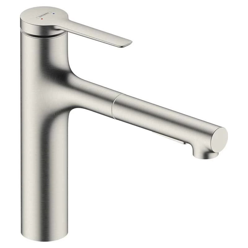 Hansgrohe Zesis M33 Single Lever Kitchen Mixer Tap 160 With Pull-Out Spray 2Jet Sbox Lite - Stainless Steel - 74804800 3 Hansgrohe Zesis M33 Single Lever Kitchen Mixer Tap 160 With Pull-Out Spray 2Jet Sbox Lite - Stainless Steel - 74804800