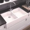 Thomas Denby Heritage 900 Ceramic Double Bowl Kitchen Sink - White - HER900 1 Thomas Denby Heritage 900 Ceramic Double Bowl Kitchen Sink - White - HER900 -Kitchen Sale Shop h e her900