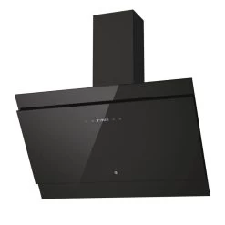 Hoover H500 HDG6DCK3BWIFI 60cm Sloped Chimney Cooker Hood - Black Glass