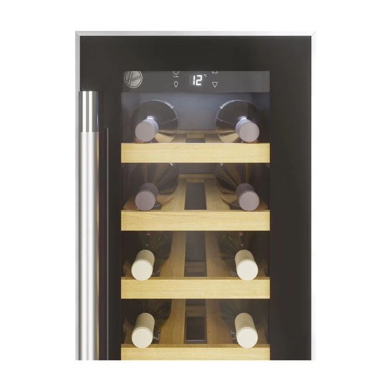 Hoover H500 HWCB 30 UK/N 30cm Wine Cooler - Black Glass & Stainless Steel 6 Hoover H500 HWCB 30 UK/N 30cm Wine Cooler - Black Glass & Stainless Steel - Image 4