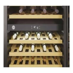 Hoover H500 HWCB 60 UK/N 60cm Wine Cooler - Black Glass & Stainless Steel -Kitchen Sale Shop h o hoover hwcb60uk n inside1