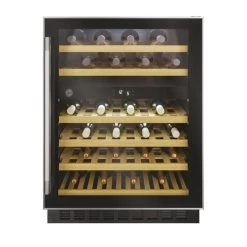 Hoover H500 HWCB 60 UK/N 60cm Wine Cooler - Black Glass & Stainless Steel