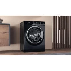 Hotpoint NSWF945CBSUKN FS 1400 Washing Machine - Black -Kitchen Sale Shop h o hotpoint washing machine lifestyle1