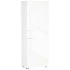 HOMCOM Modern 4-Door Freestanding Kitchen Storage Unit - White - 835-612 15 HOMCOM Modern 4-Door Freestanding Kitchen Storage Unit - White - 835-612 -Kitchen Sale Shop heb98a18418bddff4.jpg