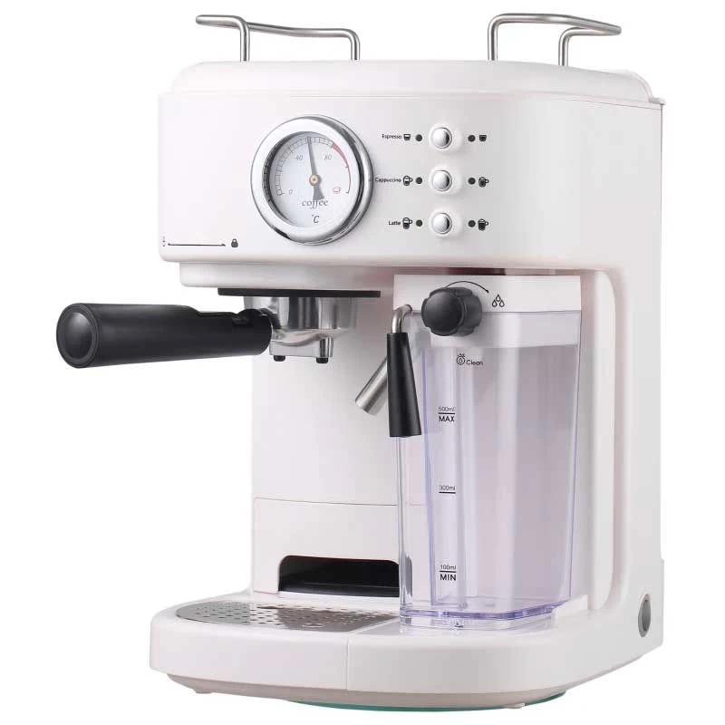 HOMCOM Auto Coffee Machine For Espressos Lattes And Cappuccinos - White - 800-078 5 HOMCOM Auto Coffee Machine For Espressos Lattes And Cappuccinos - White - 800-078 - Image 3